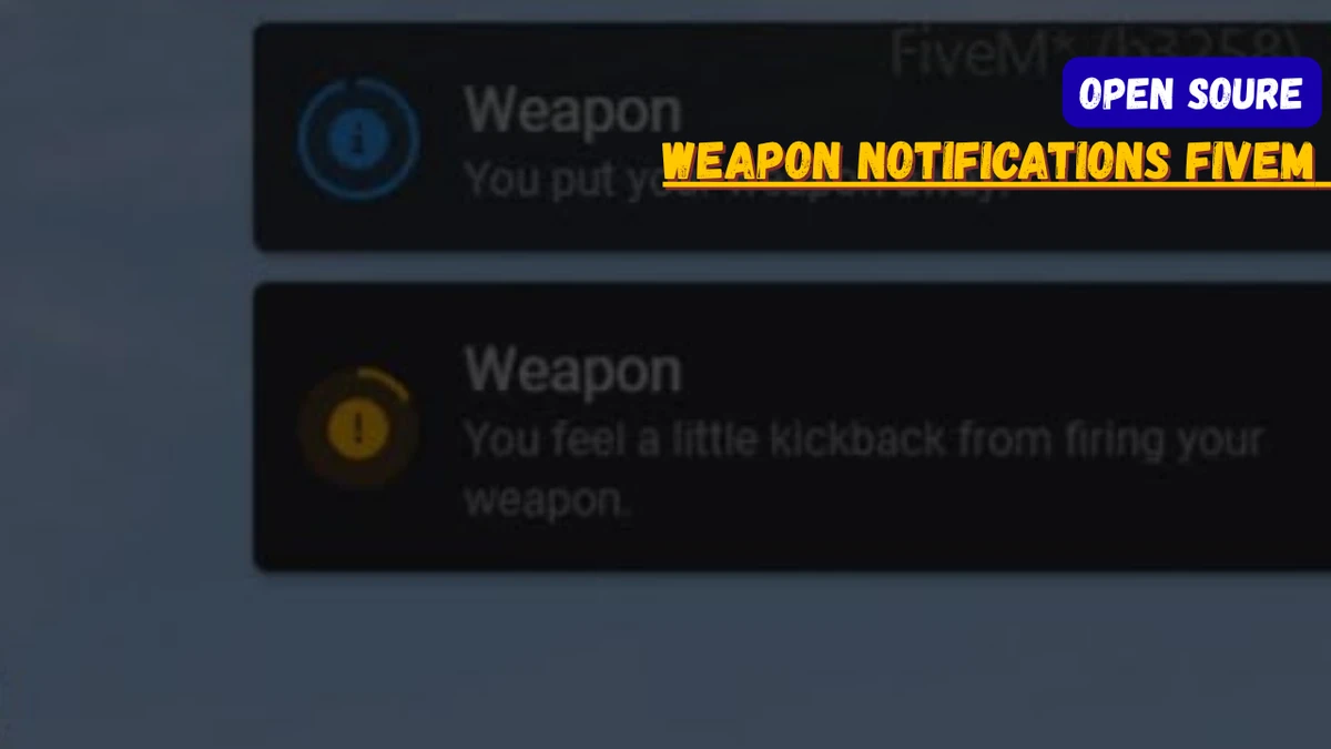 Weapon Notifications FiveM | Open Source Standalone Script